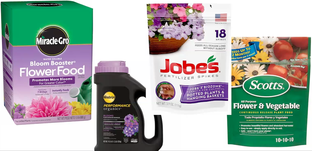 There are a variety of fertilizer types...